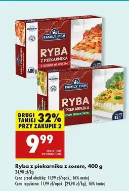 Biedronka Ryba z piekarnika sosem włoskim Family Fish oferta