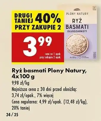 Biedronka Ryz basmati Plony Natury oferta