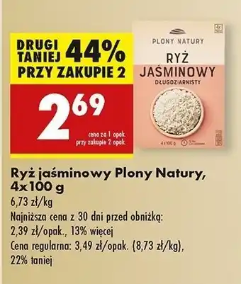 Biedronka Ryż jaśminowy długoziarnisty Plony Natury oferta