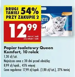 Biedronka Papier toaletowy komfort Queen oferta