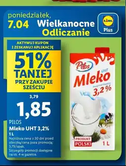 Lidl Mleko 3.2% Pilos oferta