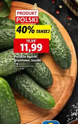 Lidl Ogórek gruntowy polska oferta