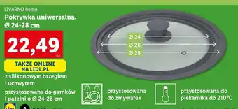 Lidl Pokrywka uniwersalna 24-28 cm Livarno Home oferta