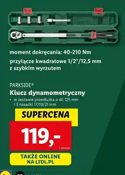 Lidl Klucz dynamometryczny Parkside oferta