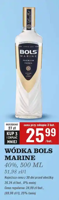 Biedronka Wódka Bols Marine oferta