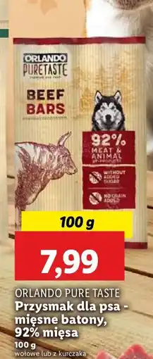 Lidl Batony wołowe 92 % Orlando Pure Taste oferta
