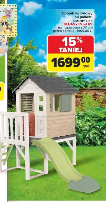 Carrefour Domek ogrodowy na palach Smoby oferta