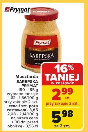 Carrefour Musztarda sarepska Prymat oferta