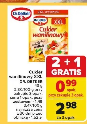 Carrefour Cukier wanilinowy Dr. Oetker oferta