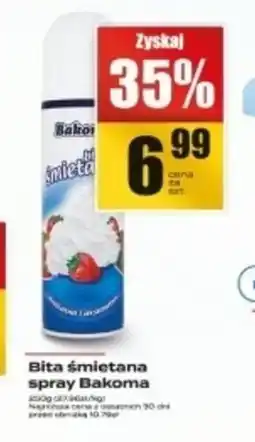 Supeco Bita śmietana Bakoma oferta