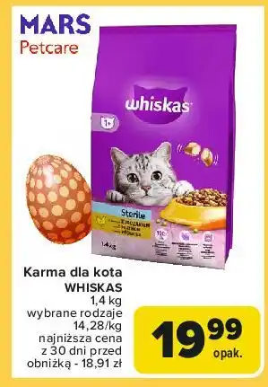 Carrefour Karma dla kota z kurczakiem Whiskas Sterile oferta