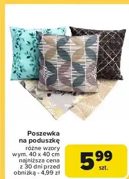 Carrefour Poszewka na poduszkę oferta