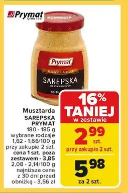 Carrefour Market Musztarda sarepska Prymat oferta