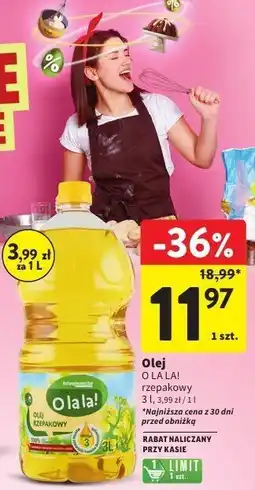 Intermarche Olej rzepakowy O LA LA! 3 l oferta