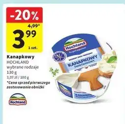 Intermarche Kanapkowy HOCHLAND wybrane rodzaje 130g oferta