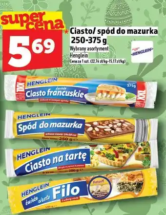 Topaz Ciasto/spód do mazurka Henglein 250-375 g oferta