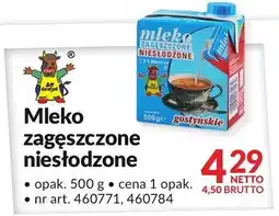 Makro Mleko zagęszczone niesłodzone Gostyń 500g oferta