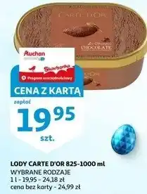 Auchan Lody chocolate & hazelnuts Algida carte d'or les classiques oferta
