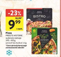 Intermarche Pizza warzywana z grillowaną papryką i pesto Iglotex Proste Historie Vegan oferta