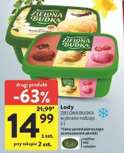 Intermarche Lody czekoladowo- waniliowo- truskawkowe Zielona Budka oferta