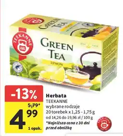 Intermarche Herbata lemon Teekanne Green Tea oferta