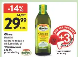 Intermarche Oliwa z oliwek extra vergine Monini Classico oferta