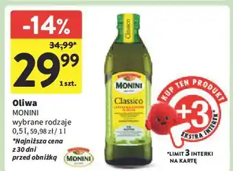 Intermarche Oliwa z oliwek extra vergine Monini Classico oferta