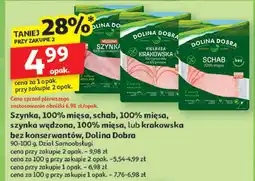Auchan Kiełbasa krakowska Dolina Dobra oferta