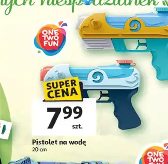 Auchan Pistolet na wodę 20 cm One Two Fun oferta