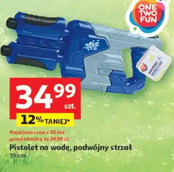 Auchan Pistolet na wodę 59 cm One Two Fun oferta