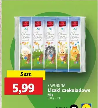 Lidl Lizaki czekoladowe Favorina oferta