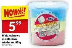 Wata cukrowa 3-kolorowa wiaderko 95 g Twój Market