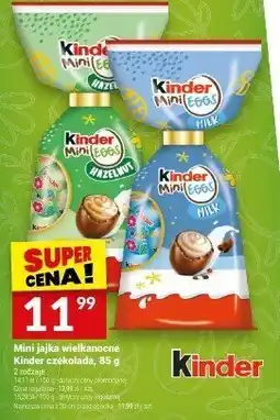 Twój Market Czekolada Mini jajka wielkanocne Kinder czekolada 85g oferta