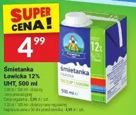 Twój Market Śmietanka Łowicka 12% UHT 500ml oferta