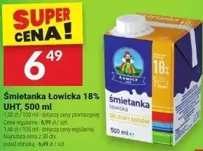 Twój Market Śmietanka Łowicka 18% UHT 500ml oferta