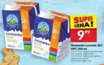 Twój Market Śmietanka Łowicka 36% UHT 500ml oferta