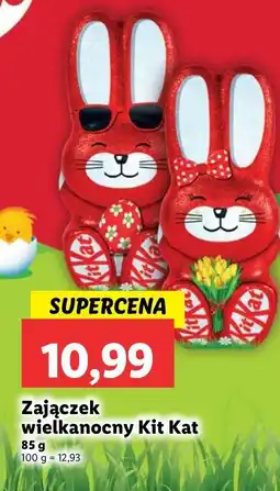 Lidl Figurka zając z czekolady Kitkat oferta