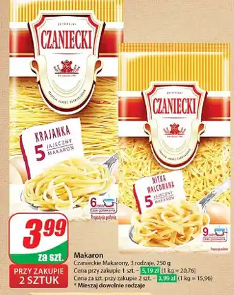 Dino Makaron 5-jajeczny nitka walcowana Czaniecki oferta