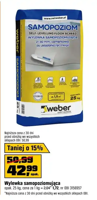 OBI Wylewka Weber oferta