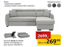 Black Red White Narożnik Kares oferta