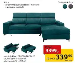 Black Red White Narożnik Rica oferta