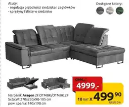 Black Red White Narożnik Aragon oferta