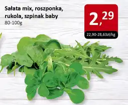 Market Point Sałata mix, roszponka, rukola, szpinak baby 80-100g Market Point oferta