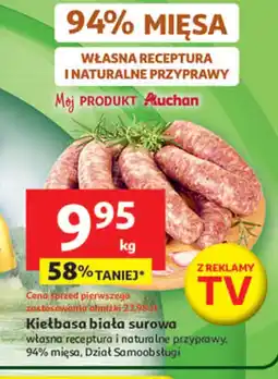 Auchan Kiełbasa biała surowa oferta