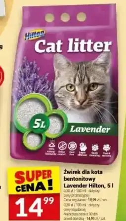 Twój Market Zwirek dla kota bentonitowy Lavender Hilton oferta