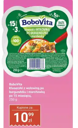 Biedronka BoboVita Kluseczki z wołowiną po burgundzku i marchewką po 15 miesiącu oferta