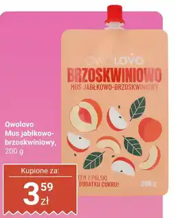 Biedronka Owolovo Mus jabłkowo- brzoskwiniowy oferta