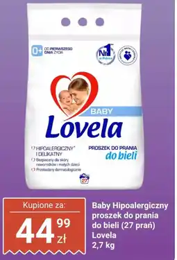 Biedronka Baby Hipoalergiczny proszek do prania do bieli (27 prań) Lovela oferta