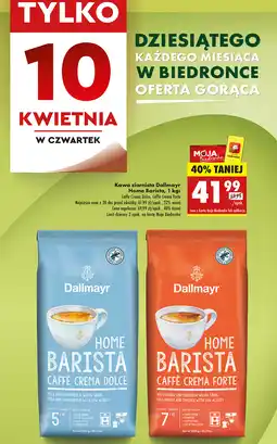 Biedronka Kawa ziarnista Dallmayr Home Barista 1kg oferta