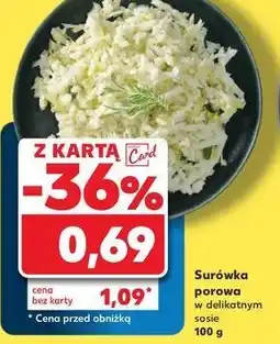 Kaufland Surówka porowa w delikatnym sosie oferta